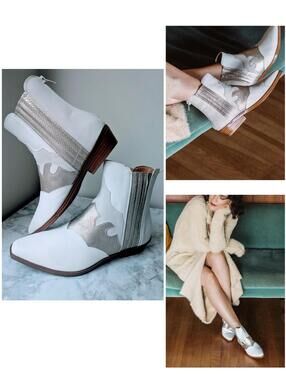 Yellow Box Willis Western Chelsea Boot size 8.5 (note mark on ankle) Coachella